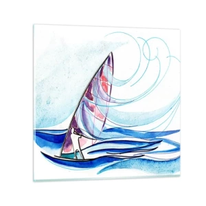 Glass picture - In the Rhythm of the Waves - 30x30 cm