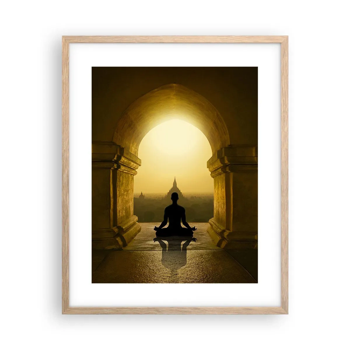 Poster in light oak frame - Full Harmony - 40x50 cm