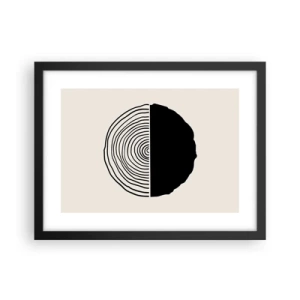 Poster in black frame - Half-half - 40x30 cm