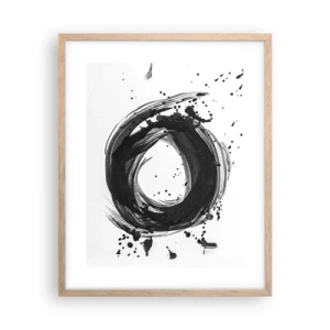 Poster in light oak frame - Whirl of Creation - 40x50 cm