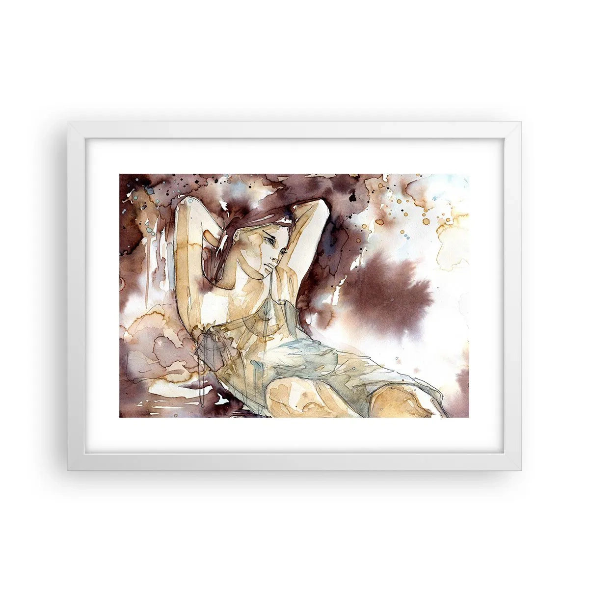 Poster in white frmae - In Lilly's Mood - 40x30 cm