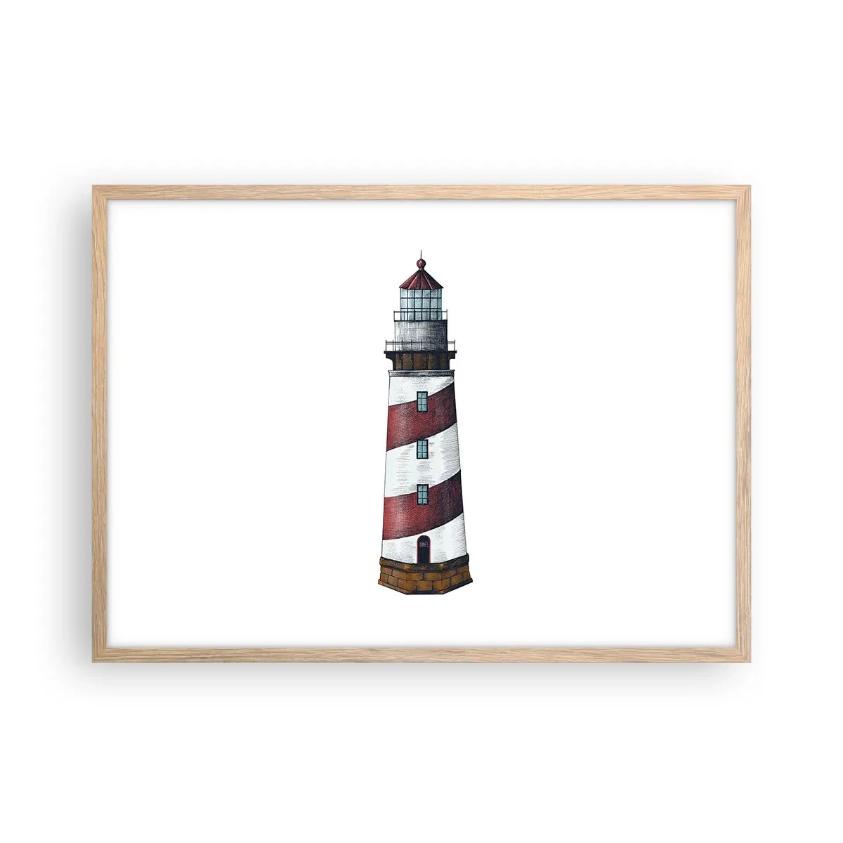 Poster in light oak frame - Always on Guard - 70x50 cm