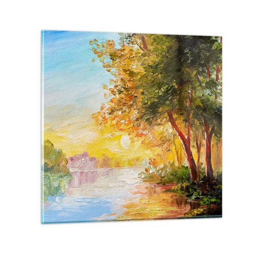 Glass picture - Et In Arcadia Ego - 40x40 cm