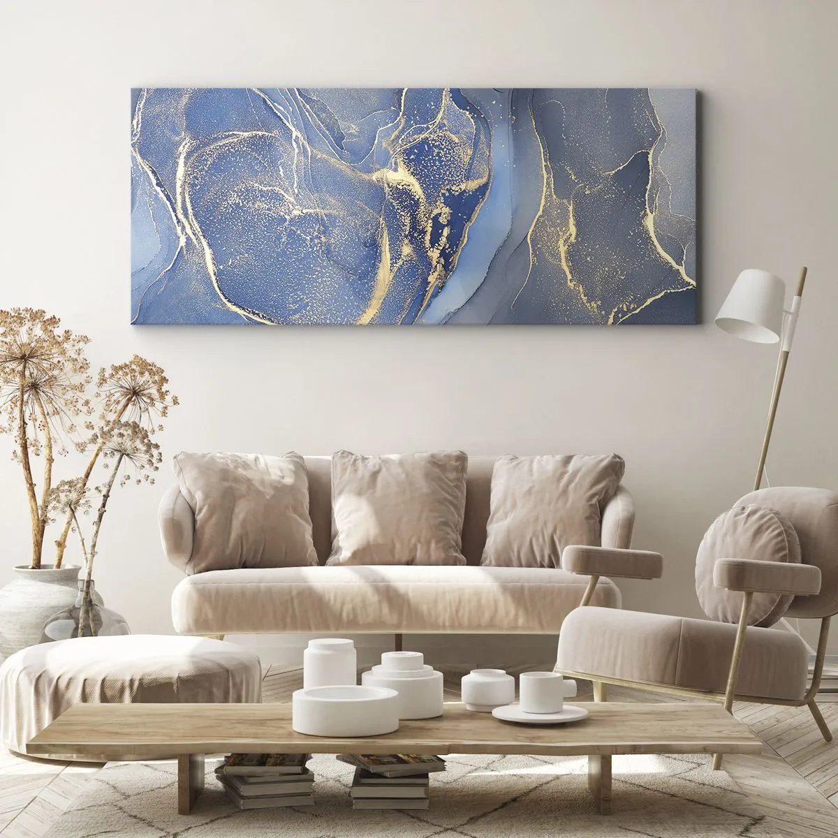 Canvas picture - Gold Dust - 90x30 cm