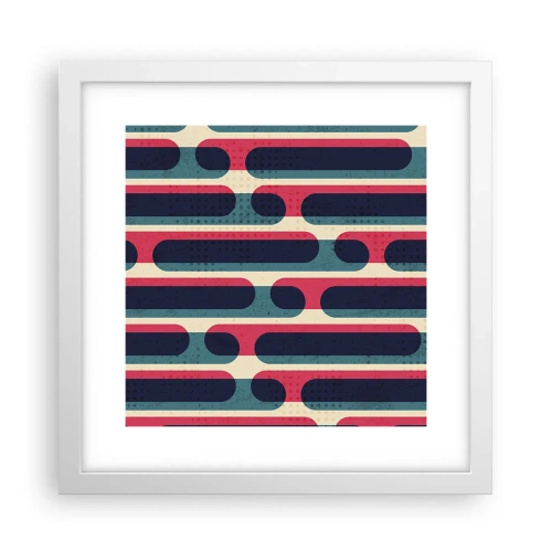 Poster in white frmae - Inwards and Forwards - 30x30 cm
