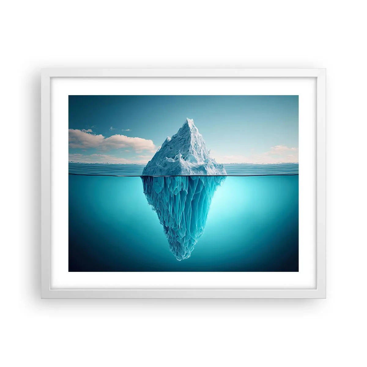 Poster in white frmae - Ice Queen - 50x40 cm