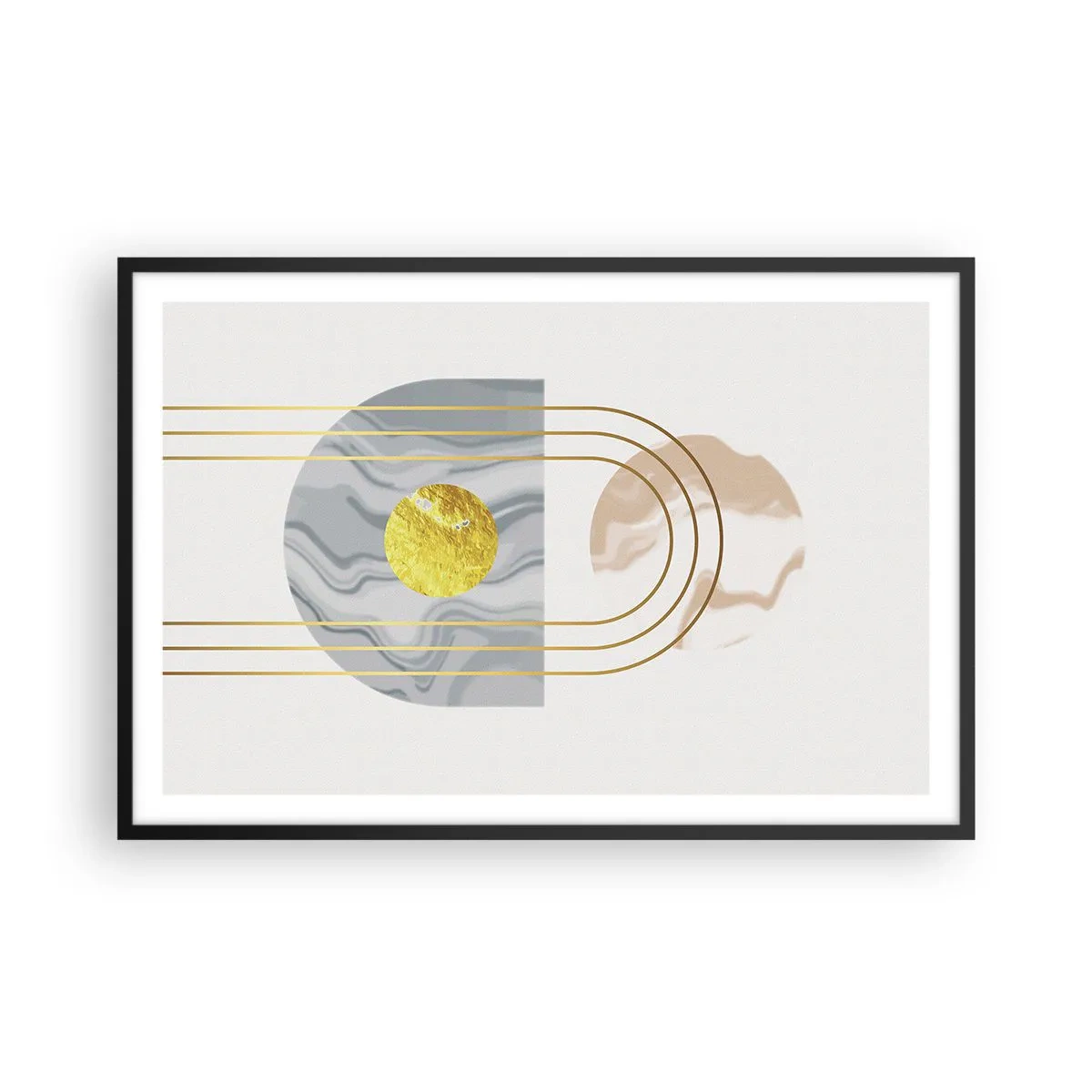 Poster in black frame - Brightness nad Shine - 91x61 cm