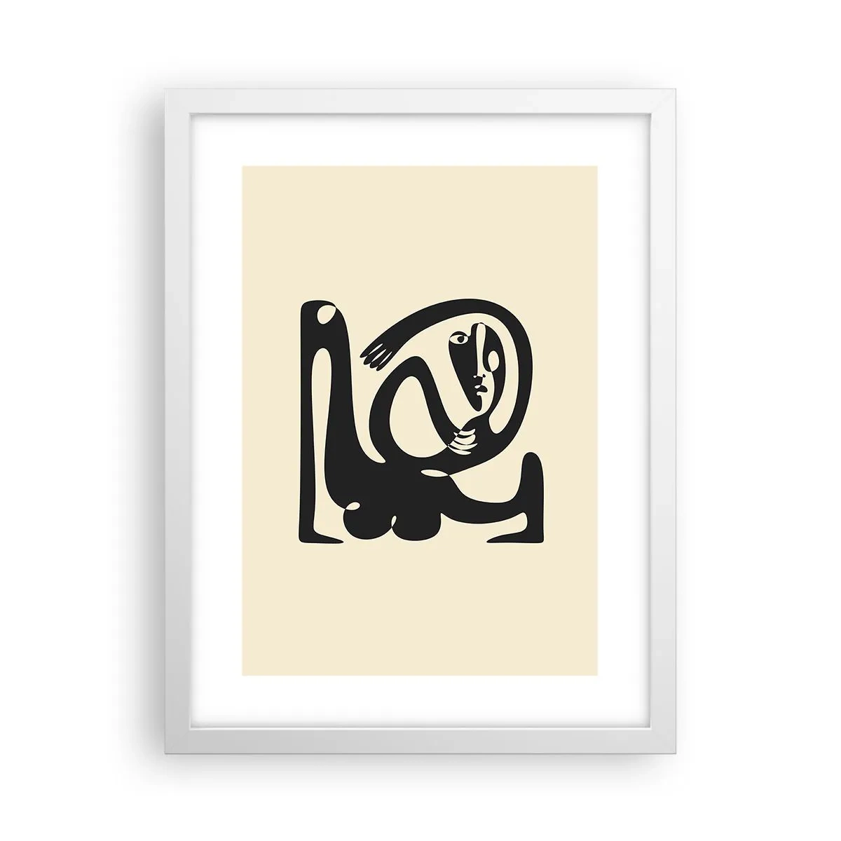 Poster in white frmae - Almost Picasso - 30x40 cm