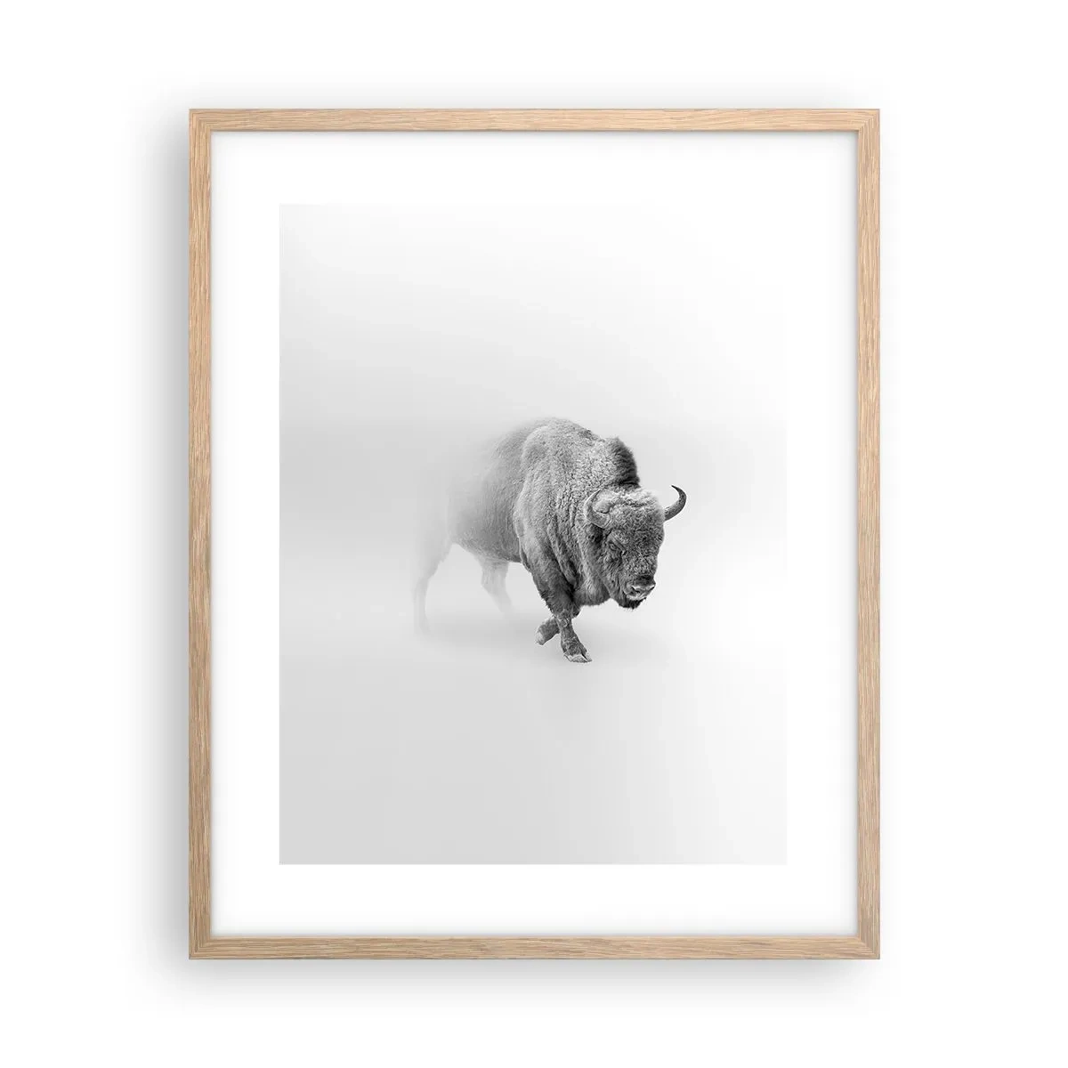 Poster in light oak frame - King of the Prairie - 40x50 cm