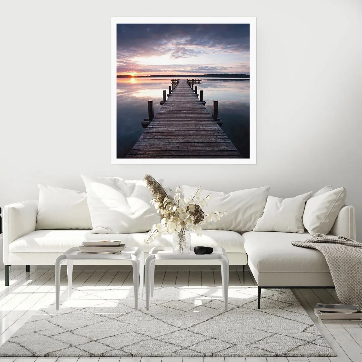 Poster - Quiet Border of Night and Day - 40x40 cm