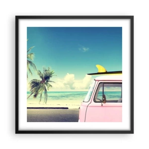 Poster in black frame - Holiday Time - 50x50 cm
