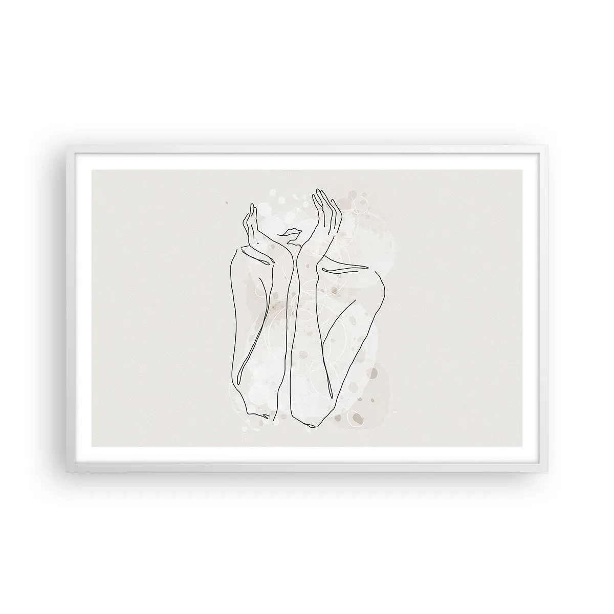 Poster in white frmae - Dreamful Moment - 91x61 cm