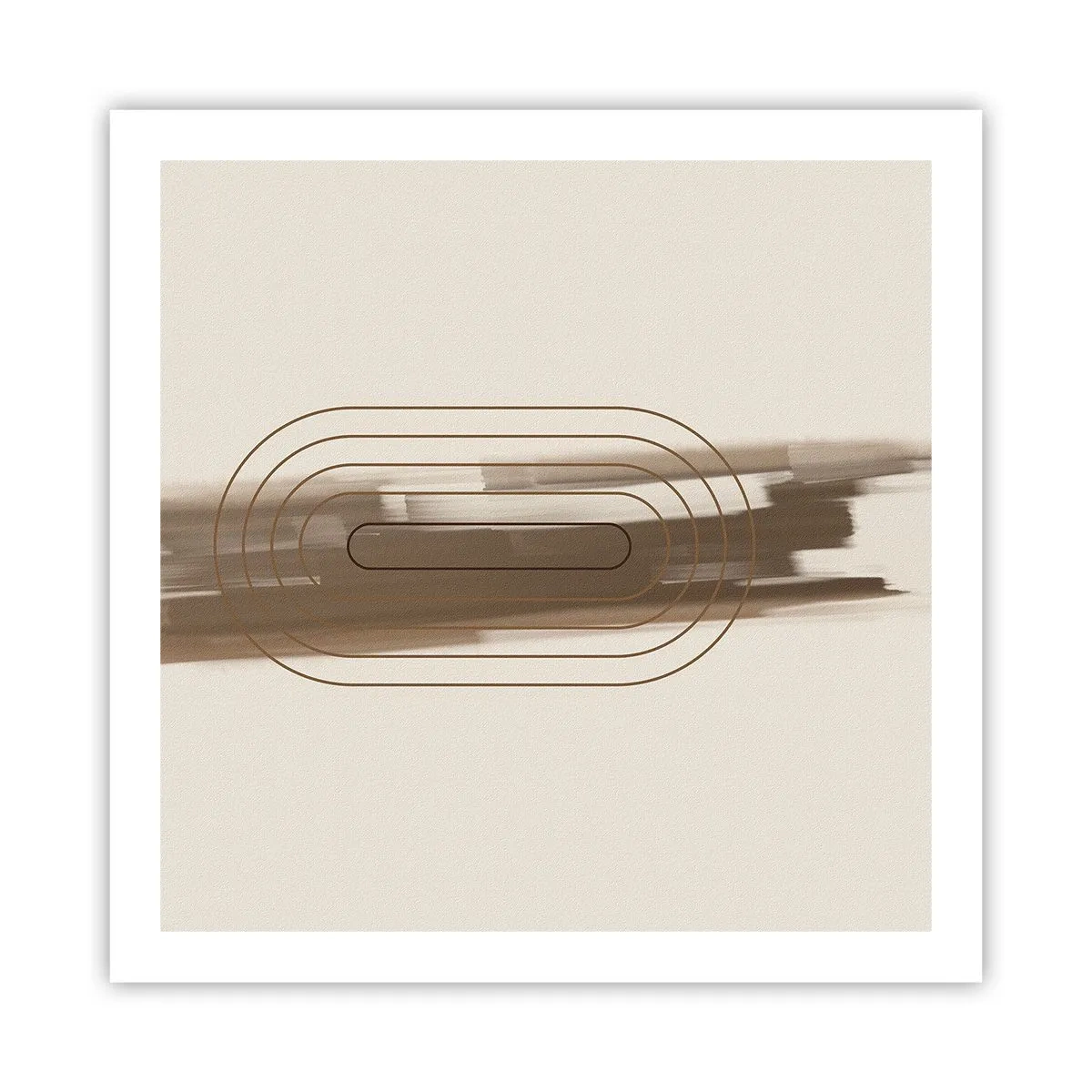 Poster - Blast of Grey - 60x60 cm