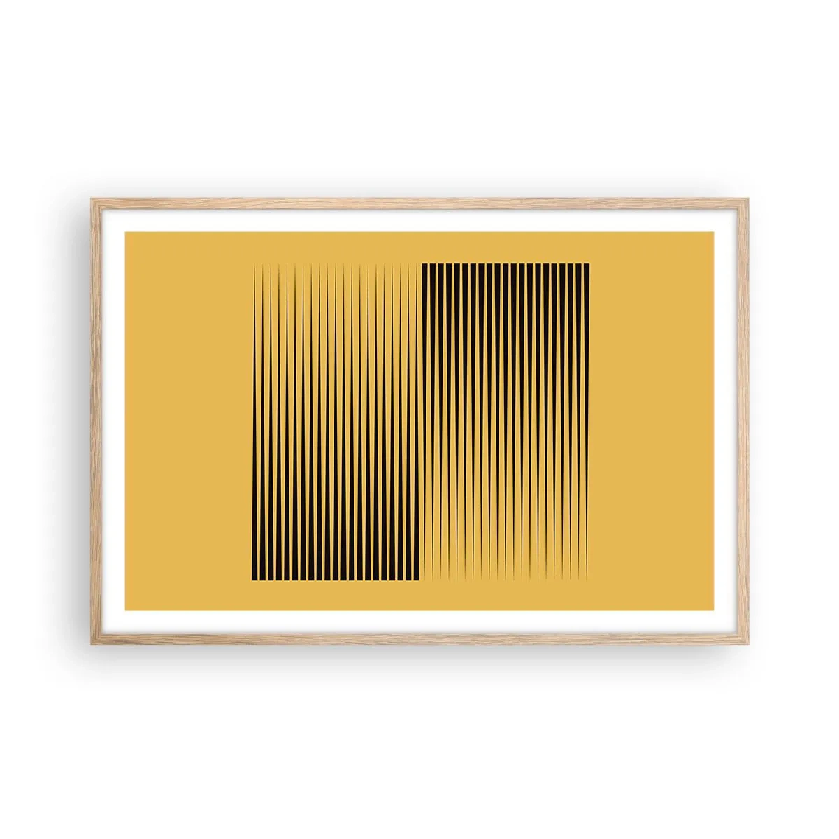 Poster in light oak frame - Square Opposites - 91x61 cm