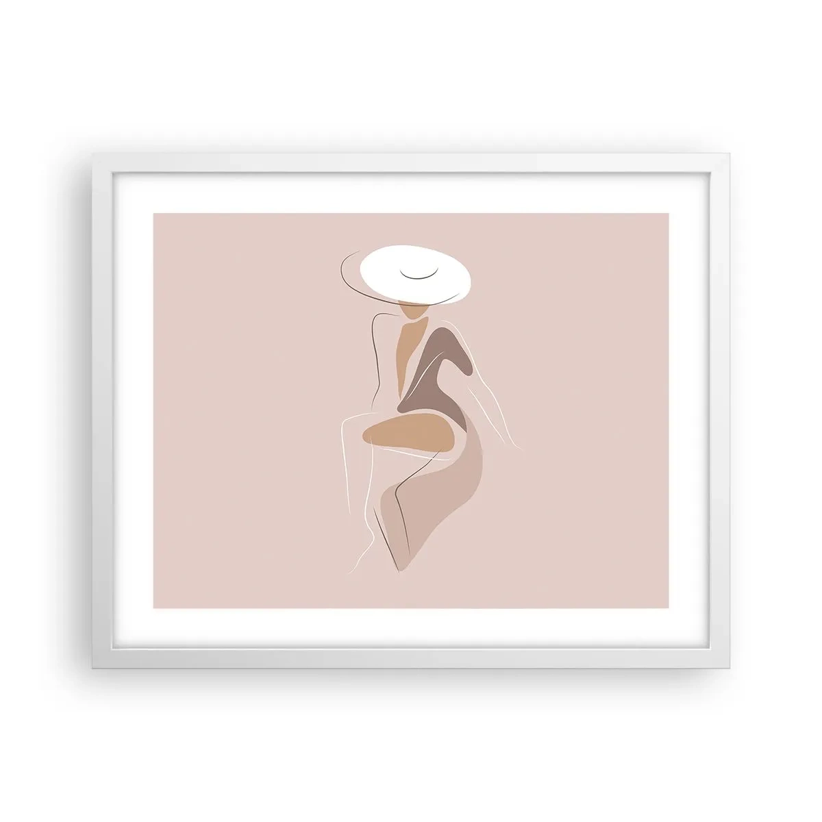 Poster in white frmae - Being a Lady - 50x40 cm