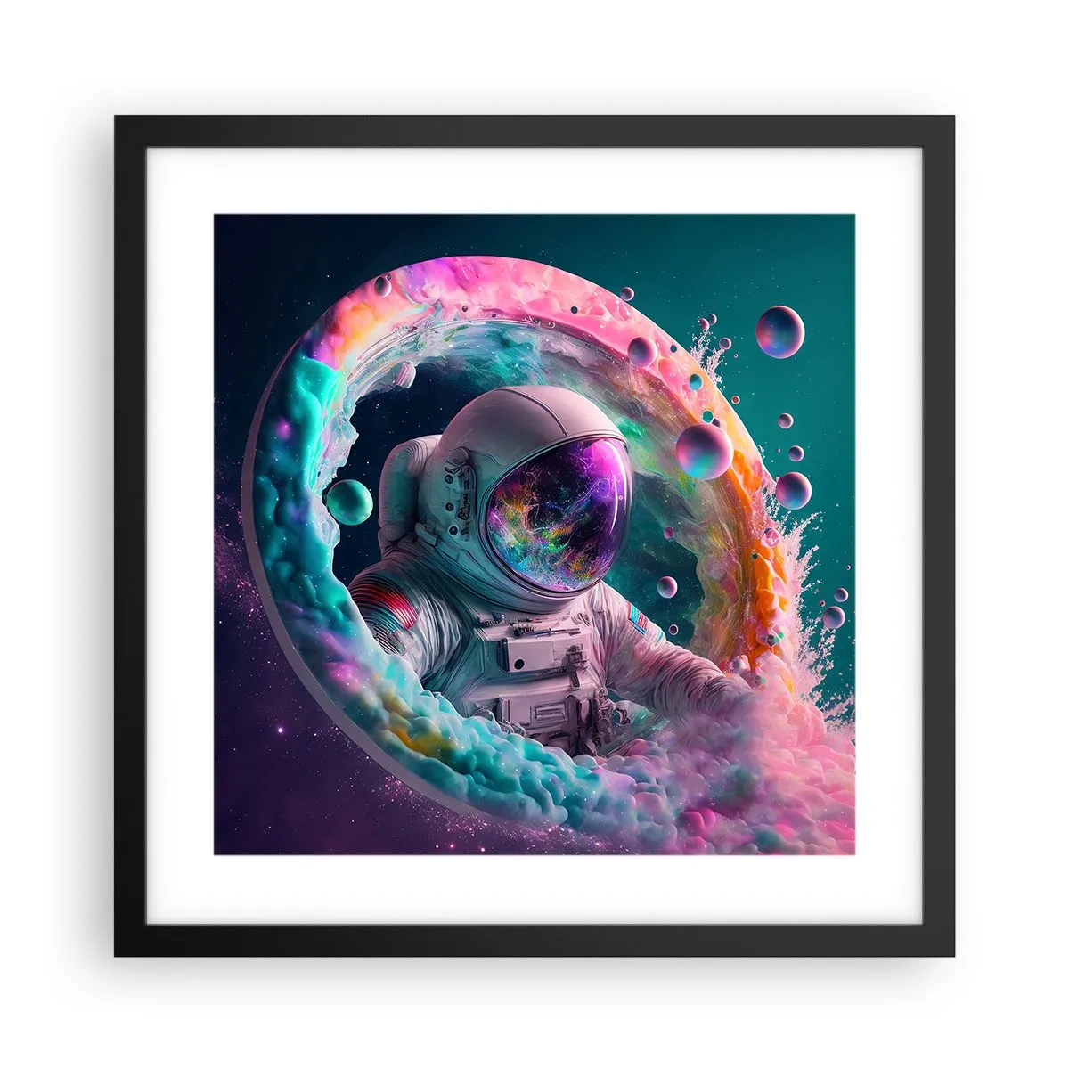 Poster in black frame - Star Gate - 40x40 cm