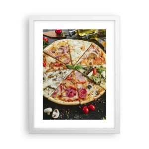 Poster in white frmae - Range of Flavours - 30x40 cm