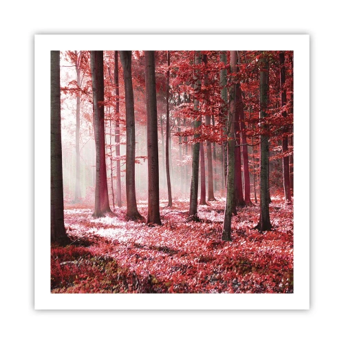 Poster - Red Equally Beautiful - 60x60 cm