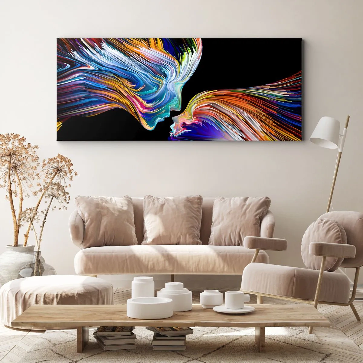 Canvas picture - Fusion of Energy and Light - 140x50 cm
