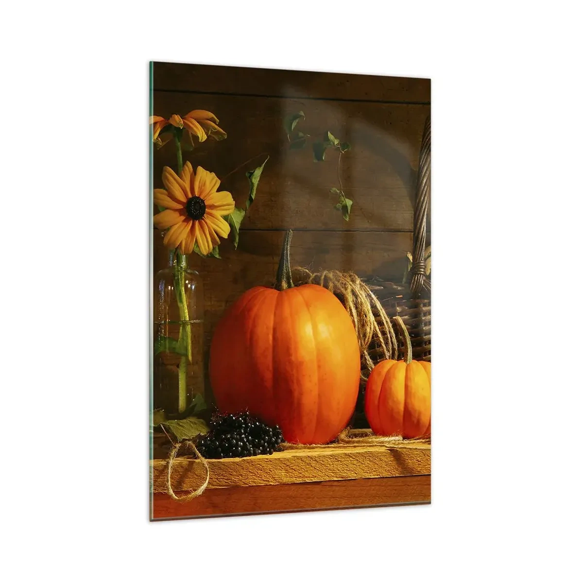 Glass picture - Rustic Composition - Fruit of Autumn - 80x120 cm