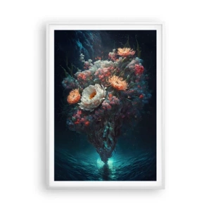 Poster in white frmae - Strange Garden - 70x100 cm