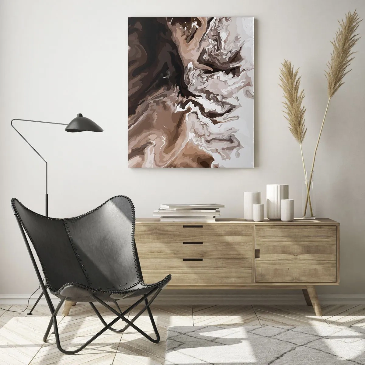 Glass picture - Counterbalance of Colours - 50x70 cm