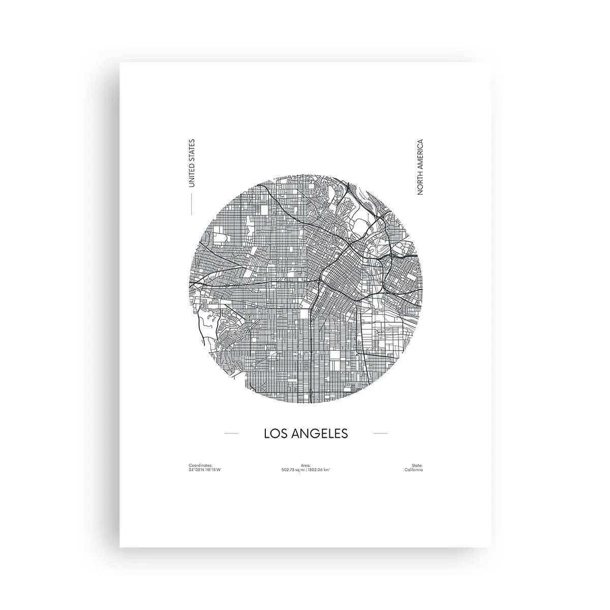 Poster - Anatomy of Los Angeles - 30x40 cm