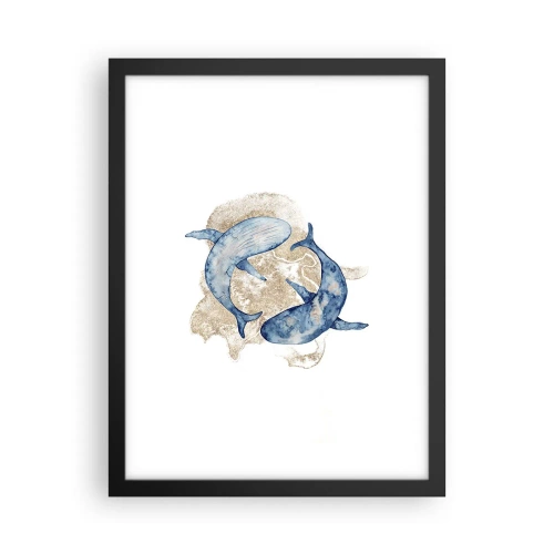 Poster in black frame - Frendship or Love? - 30x40 cm