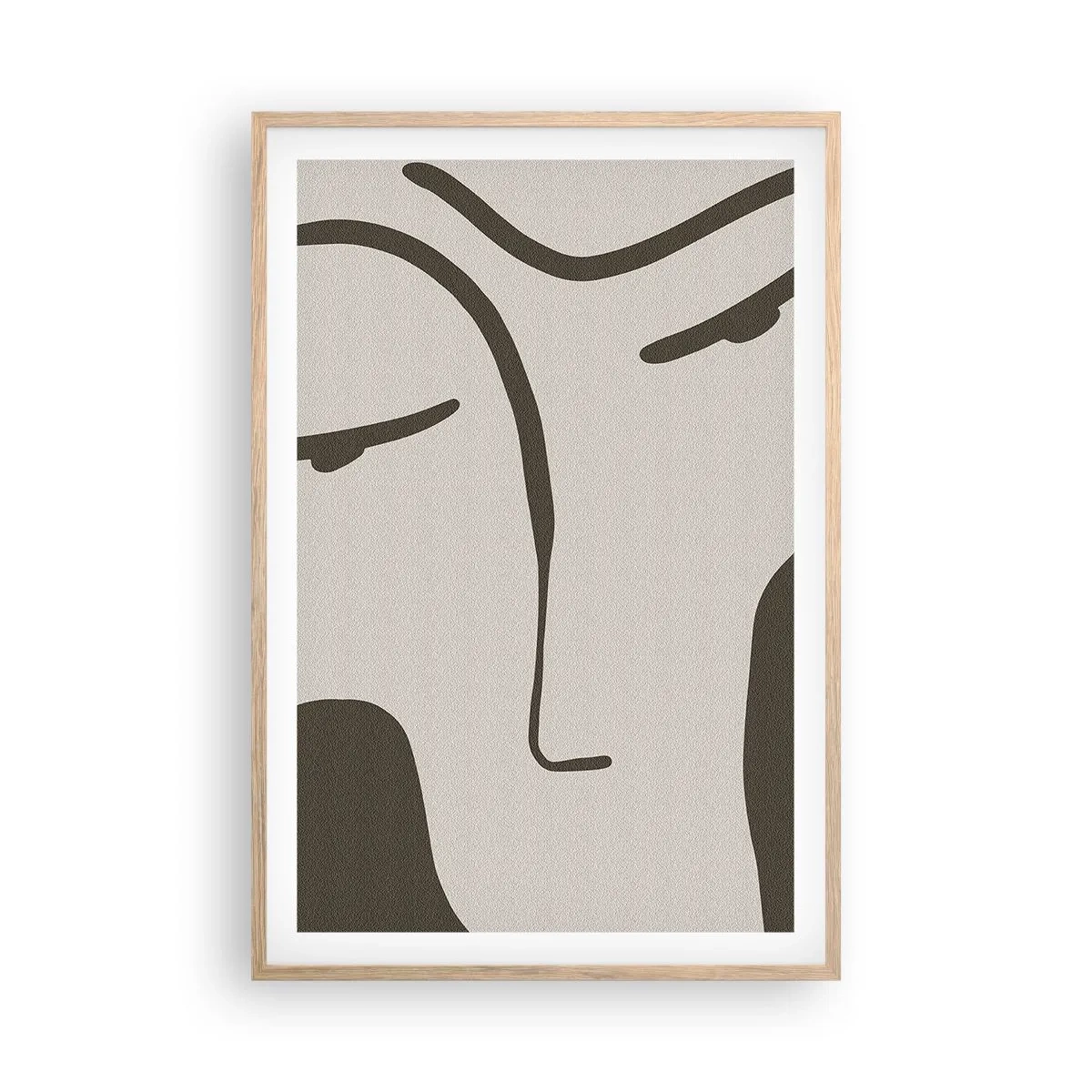 Poster in light oak frame - Like from Modigliani's Painting - 61x91 cm