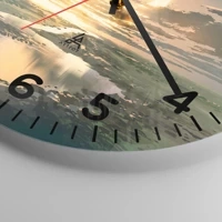 Clock face with numbers