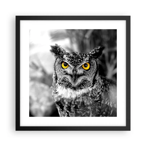 Poster in black frame - Nothing Can Hide - 40x40 cm