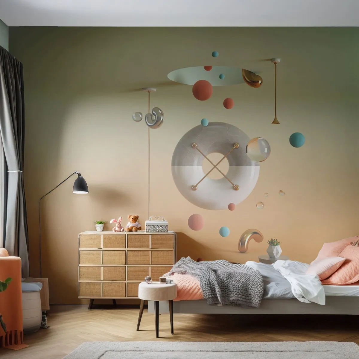 Self-Adhesive Photo Wallpaper Deluxe Sticker - Anything Can Happen - Abstraction, Surrealism, 3D - 150x105 cm