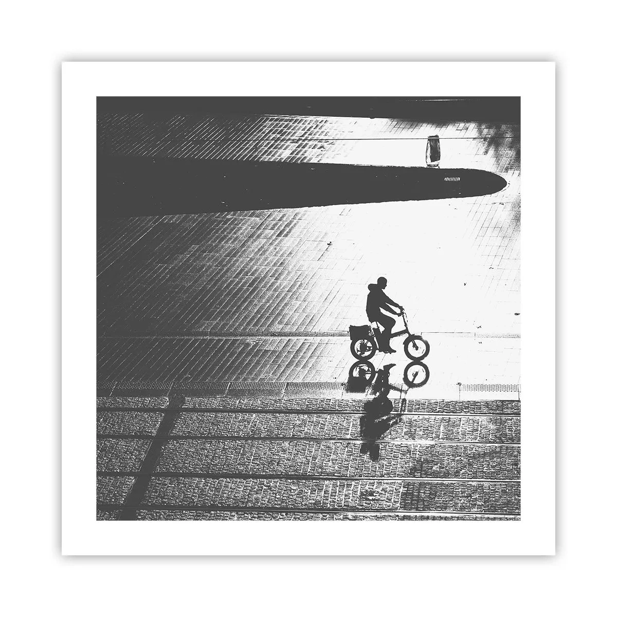 Poster - Straight ahead, through the City - 50x50 cm