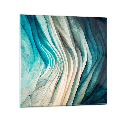 Glass picture - Blue Insatiability - 70x70 cm