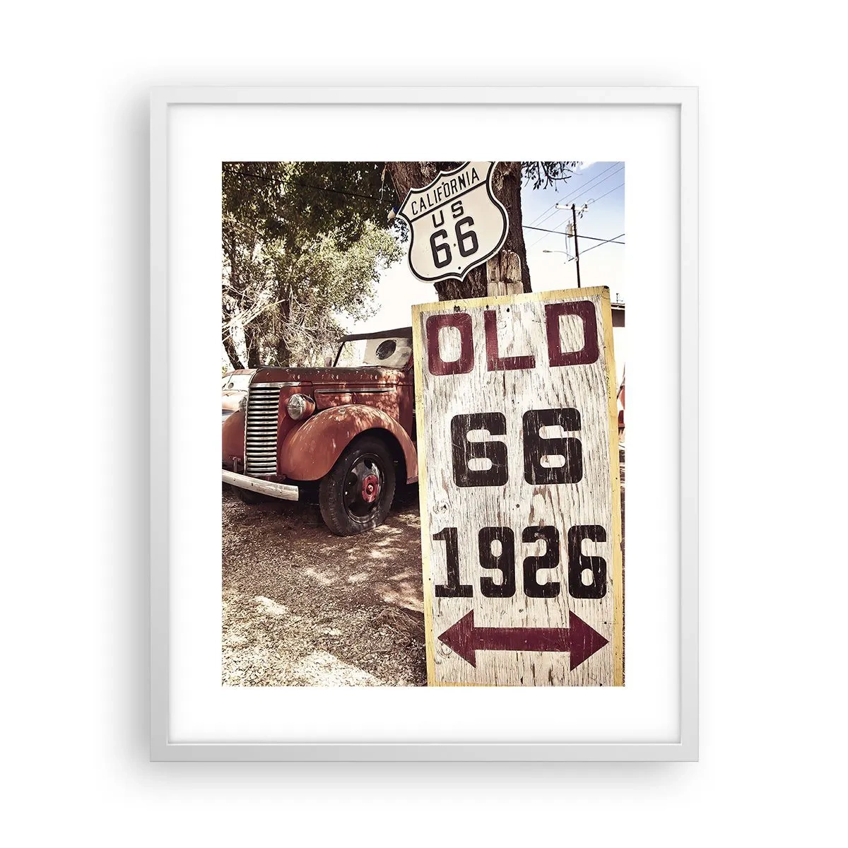 Poster in white frmae - Legend of an American Province - 40x50 cm