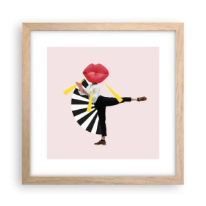 Poster in light oak frame - Surrealistic Pop-Art. - 30x30 cm