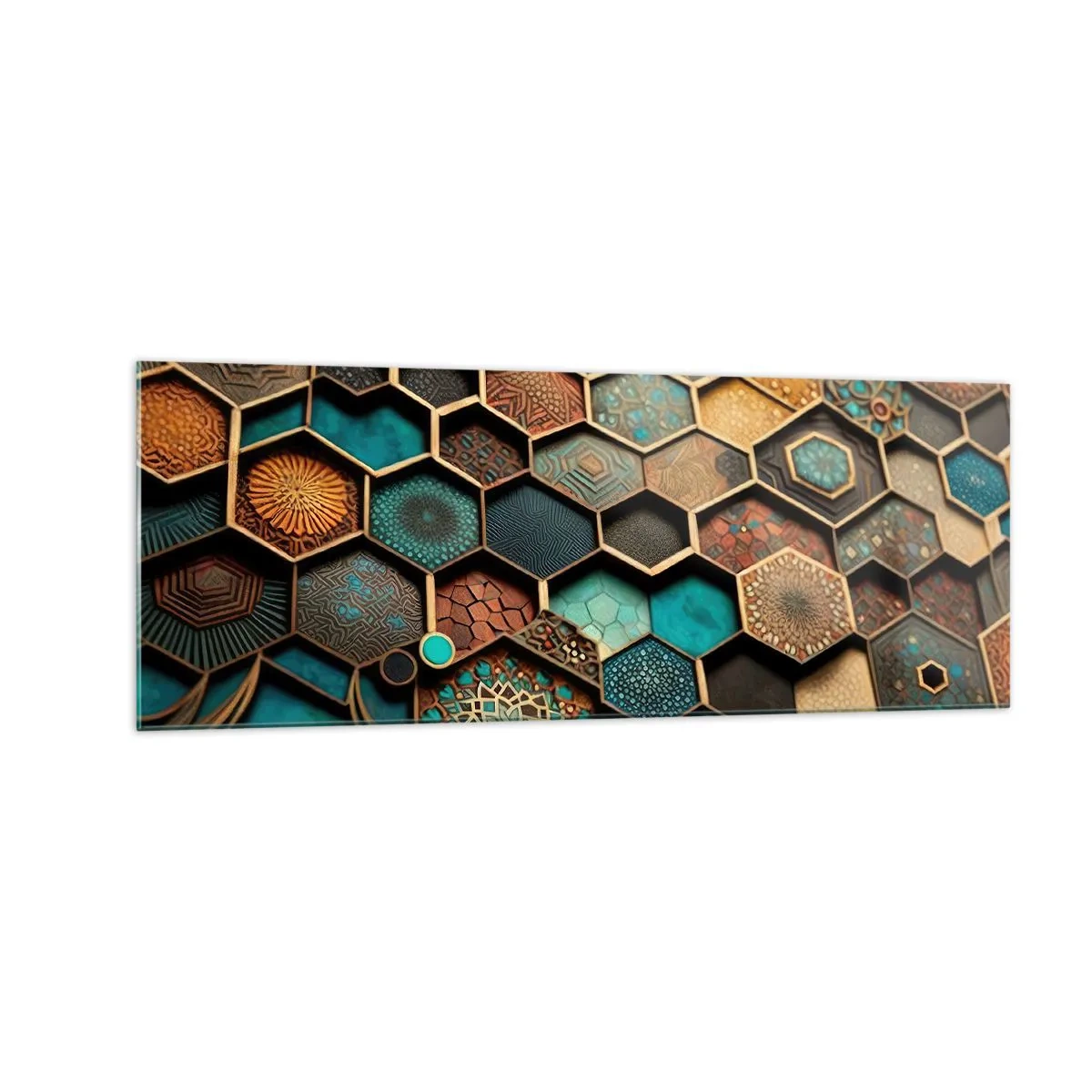 Glass picture - Arabic Ornaments - Variation - 140x50 cm
