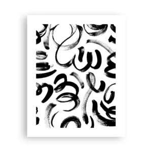 Poster - Black on White - 40x50 cm