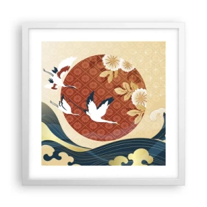 Poster in white frmae - Japanese Tale - 40x40 cm