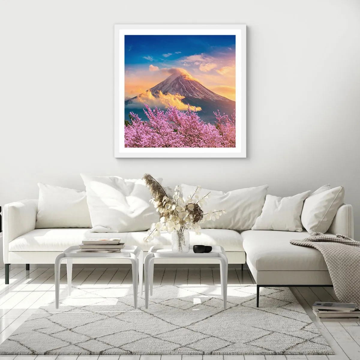 Poster in white frmae - Japanese Sanctity - 30x30 cm