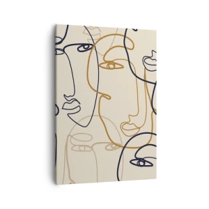 Canvas picture - Multiplied Portrait - 50x70 cm