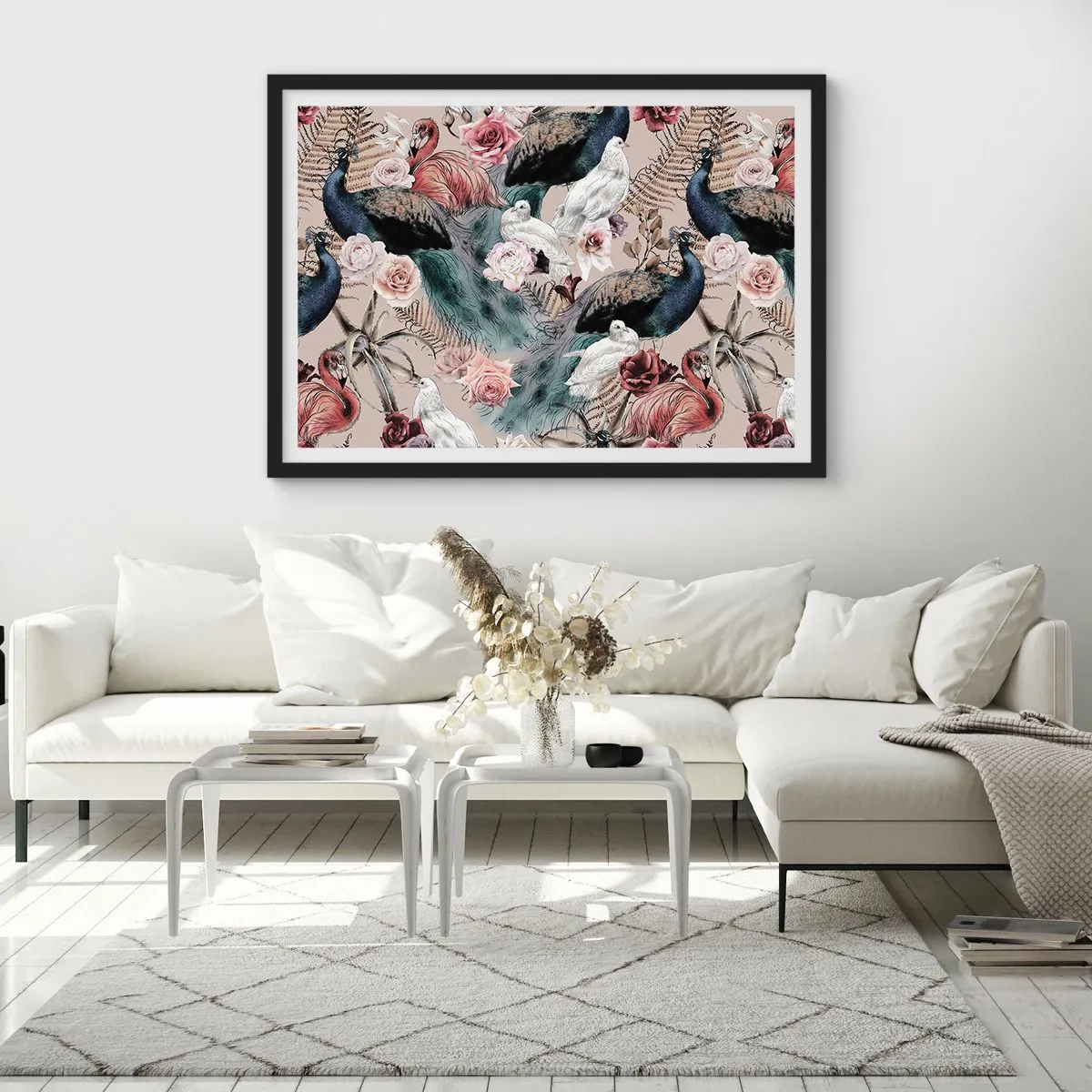 Poster in black frame - In Palace Garden - 70x50 cm
