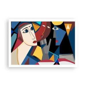 Poster - Conversation of Cubists - 100x70 cm