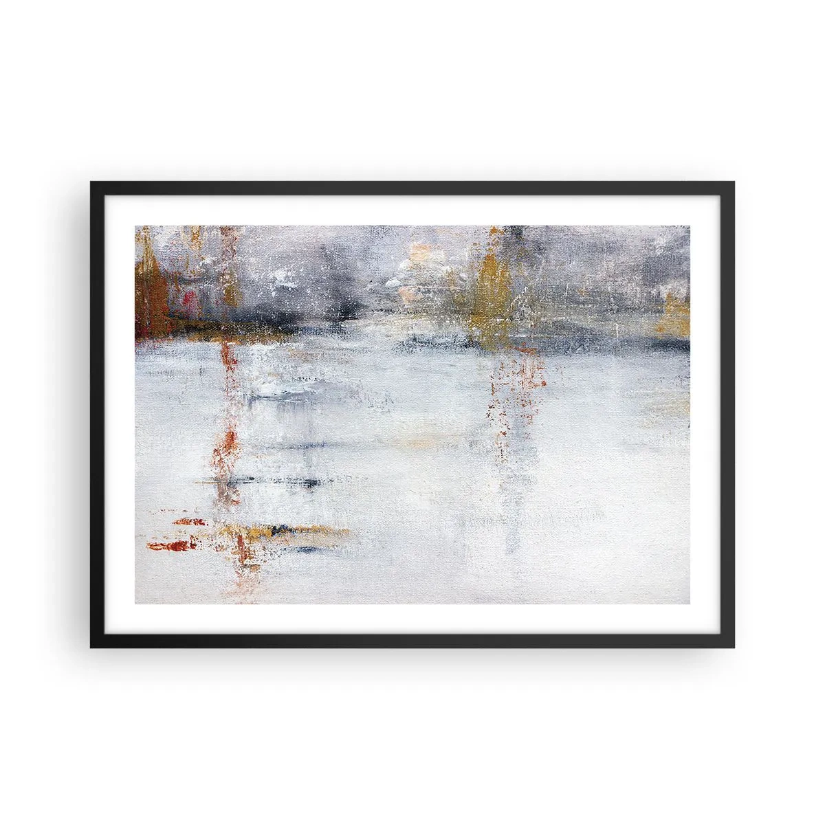 Poster in black frame - Behind a Curtain of Air - 70x50 cm