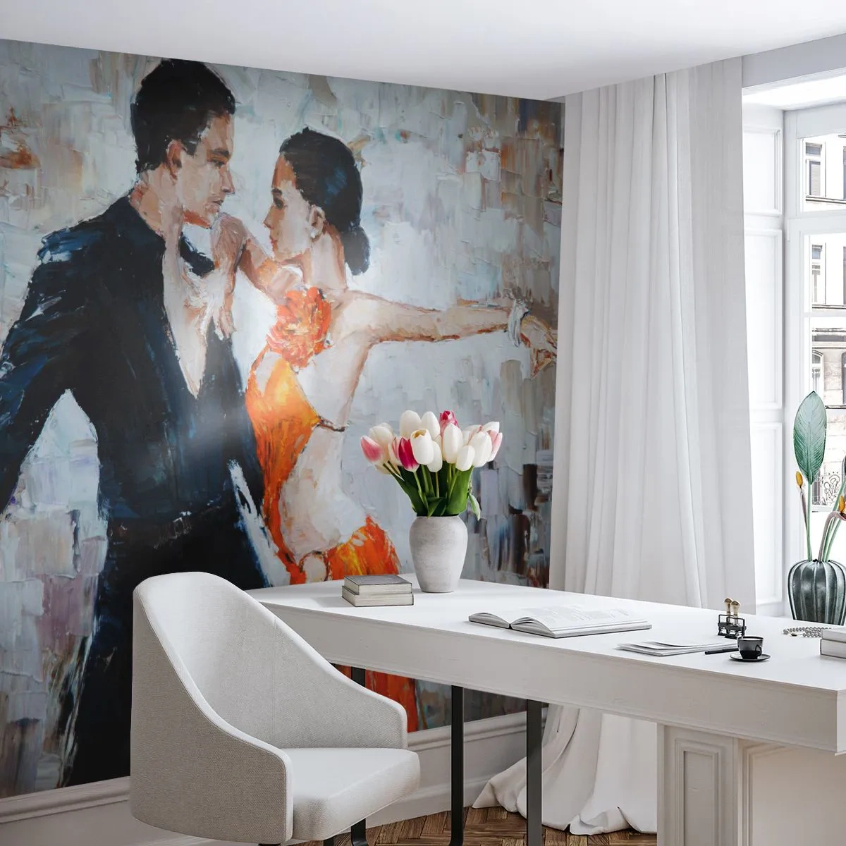 Photo Wallpaper Premium Canvas - Dirty Dancing - Abstraction, Dance, Tango - 450x315 cm