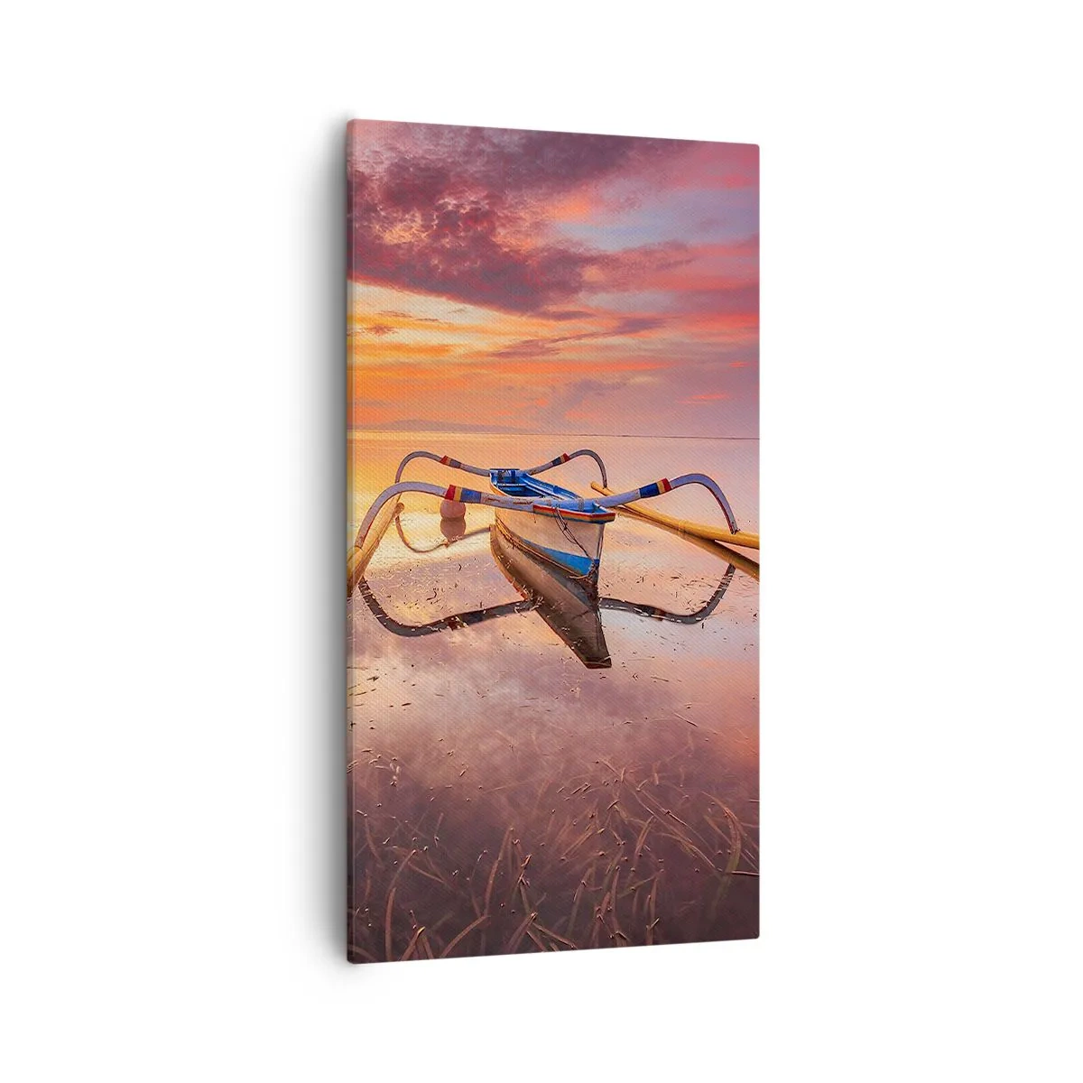 Canvas picture - Tranquility of Tropical Evening - 55x100 cm