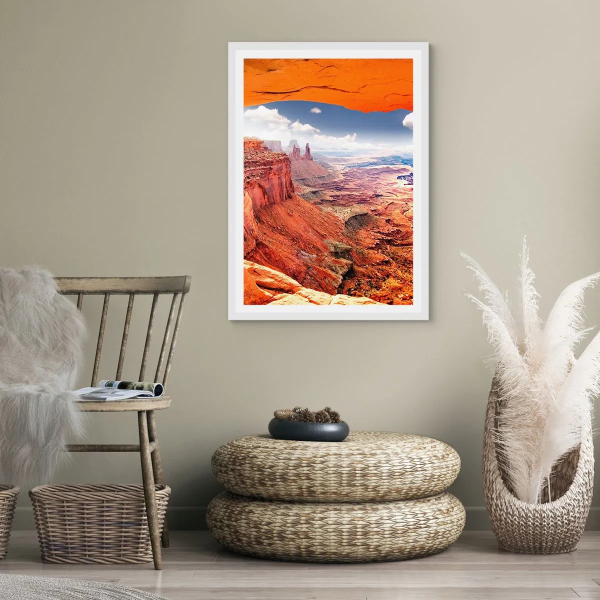 Poster in white frmae - Sculpted by Nature - 70x100 cm