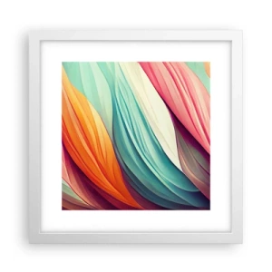 Poster in white frmae - Rainbow Knot - 30x30 cm