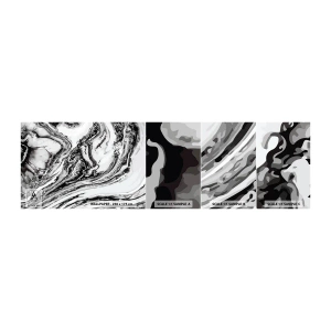 Photo Wallpaper Sample Standard Eco - At the Beginning There Was Chaos - Abstraction, Piece, Modern Pattern - 100x30 cm