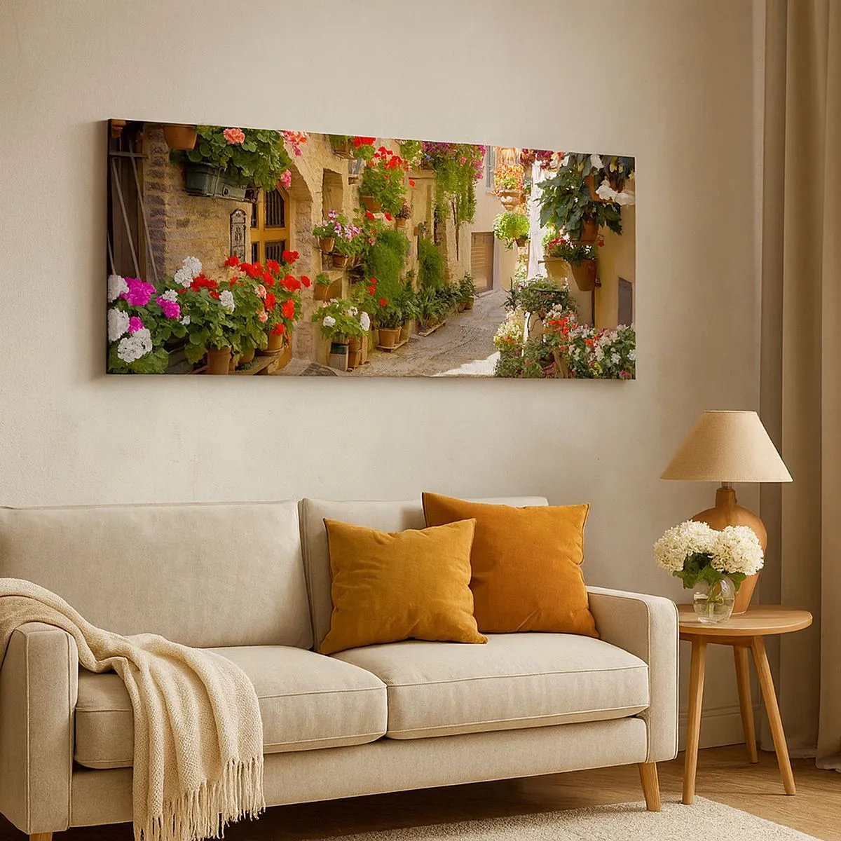 Canvas picture - Flood of Flowers - 100x40 cm
